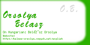 orsolya belasz business card